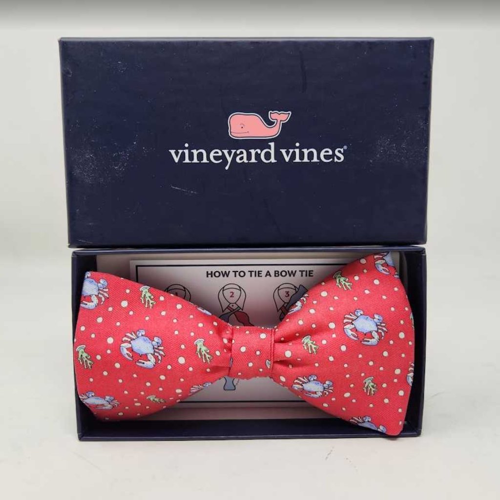 New Men's Vineyard Vines Crab Bow Tie